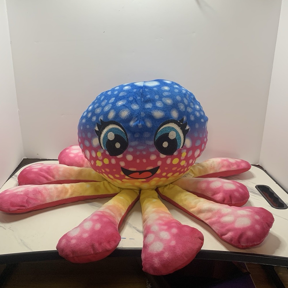 Octopus Colorful Rainbow Plush 16"